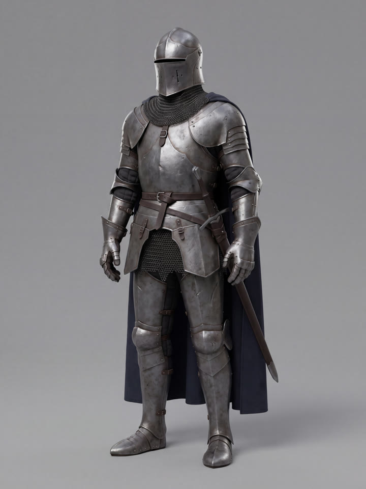 Knight, period armor character reference